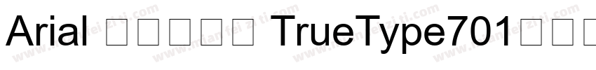 Arial 常规开放式 TrueType701版西方字体转换